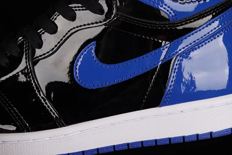 All categories Air Jordan Jordan series basketball shoes Air Jordan 1 High Air Jordan 1 Retro High AJ1 Joe 1 patent leather black and blue 555088-400
